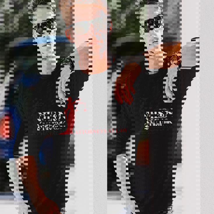Nelson And Murdock 弁護士 法律 長袖Tシャツ 彼への贈り物
