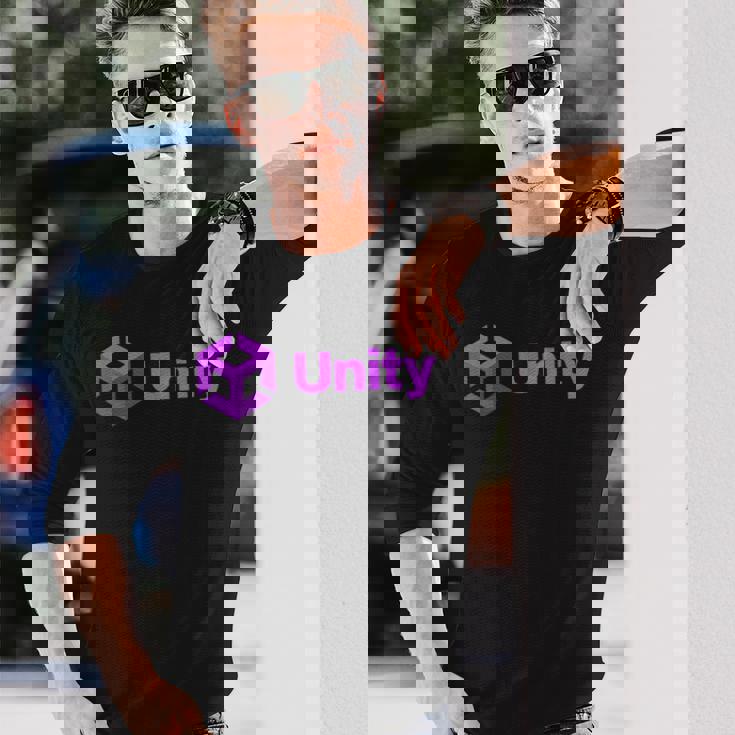 Nerdy Unity コンピュータープログラマー プログラム 数学 教師 オタク 長袖Tシャツ 彼への贈り物