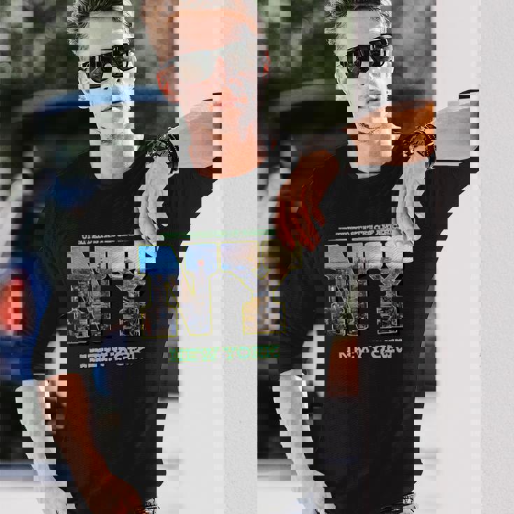 New York Citykyline Outfit I Love New York New York City 長袖Tシャツ 彼への贈り物