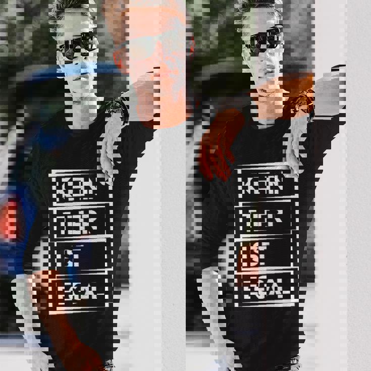 No Animal Is No Matter Animal Protection 長袖Tシャツ 彼への贈り物