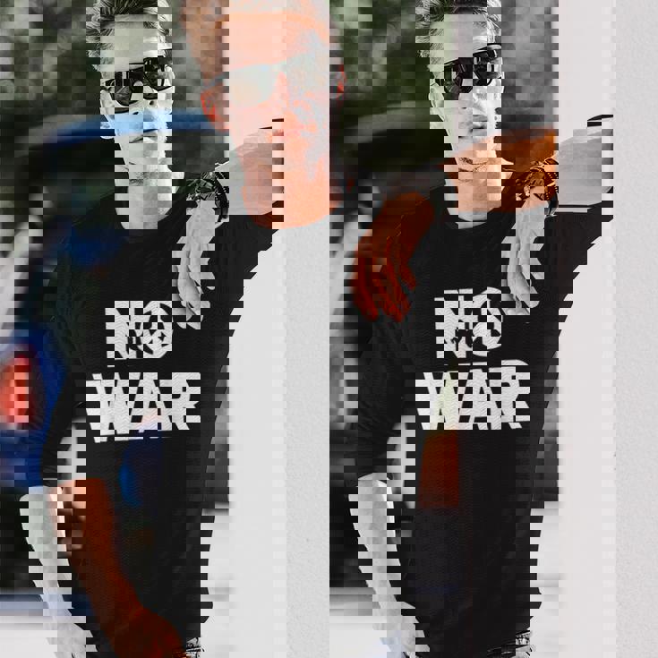 No War Peace No War No WarNo War 長袖Tシャツ 彼への贈り物