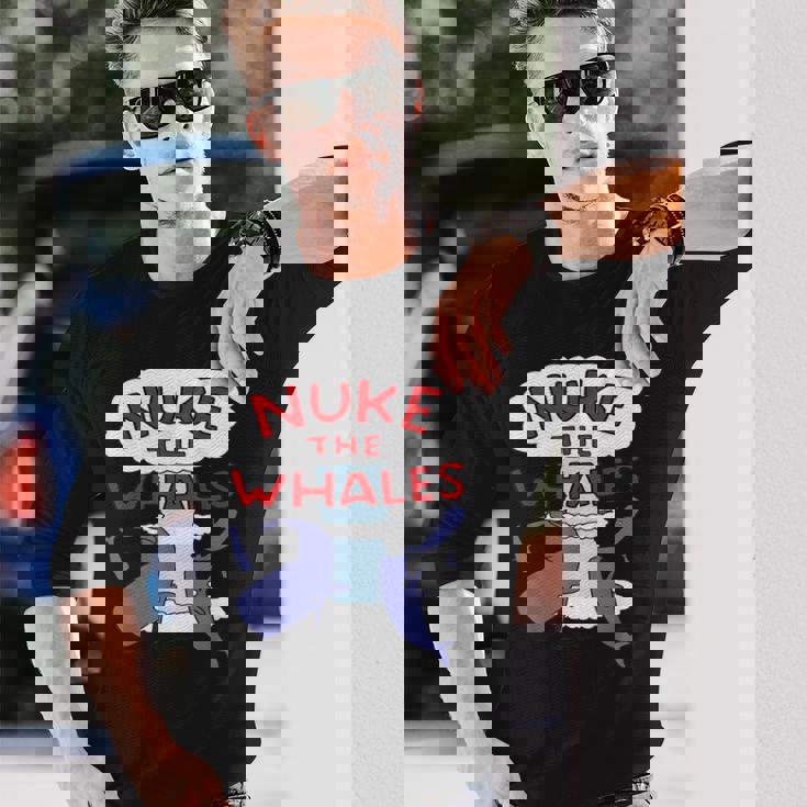 Nuke The Whales Lisa Nelson シャツ 長袖Tシャツ 彼への贈り物