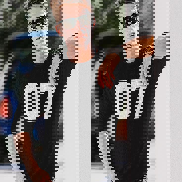 Number 07Ports Jersey Player 07 7 Fan Front Printarsity 長袖Tシャツ 彼への贈り物