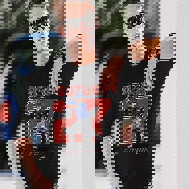 Number And Portraiteiyauzuki Chicago Mlbpa 長袖Tシャツ 彼への贈り物