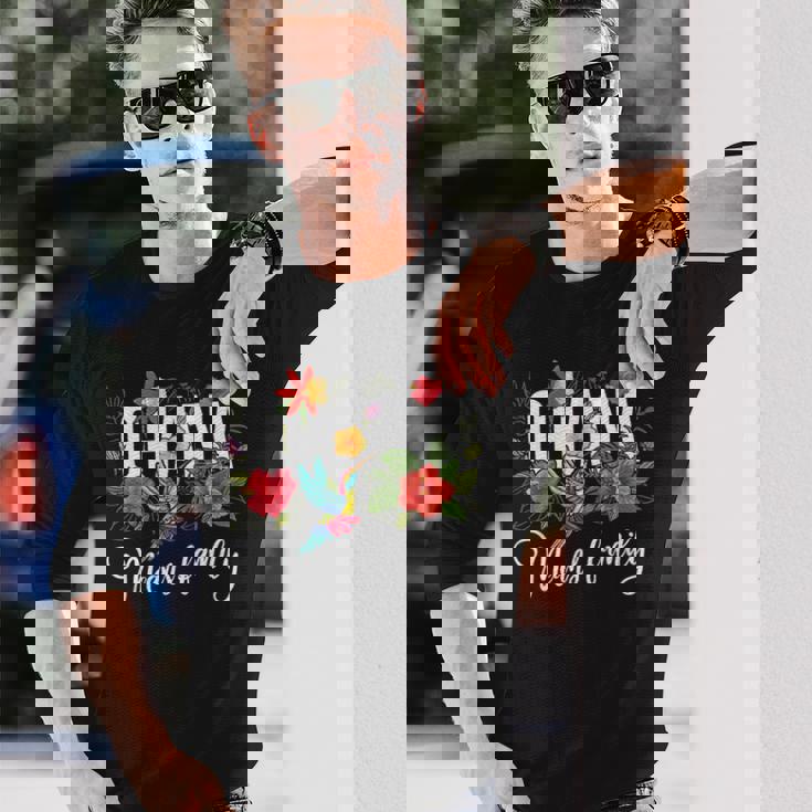 Ohana Means Family ハワイ ハイビスカス 花 70年代 レトロ ハワイアン 長袖Tシャツ 彼への贈り物