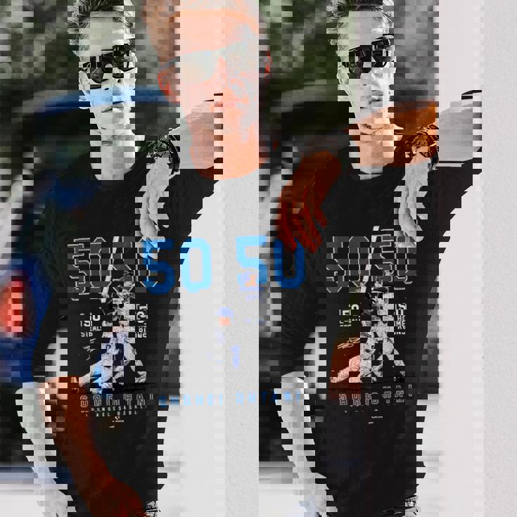 Ohtani 50-50 Club Legendhohei Ohtani Los Angeles Mlbpa 長袖Tシャツ 彼への贈り物