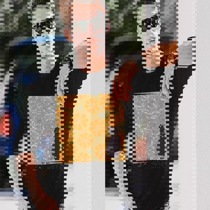 Orange Cat 長袖Tシャツ 彼への贈り物