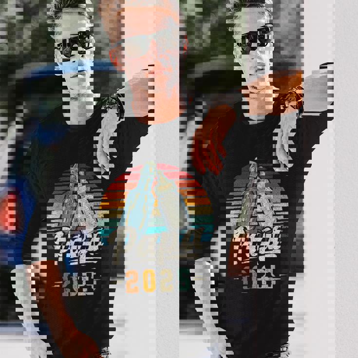 Papa 2025 年、新しいパパ、赤ちゃん発表 長袖Tシャツ 彼への贈り物