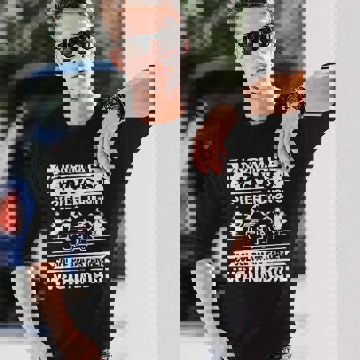 メンズ Papa Caravan 父親 キャンピング クール パパス 運転 モーターホーム 長袖Tシャツ 彼への贈り物