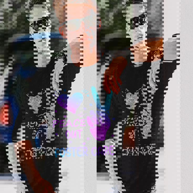 Peace Out フォスターケア 養子縁組 ごっちゃの日 2023 長袖Tシャツ 彼への贈り物