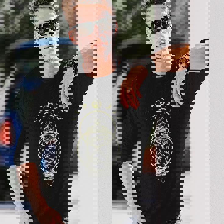 Phases Of The Moon シャツ タトゥースタイル 砂時計tシャツ 長袖Tシャツ 彼への贈り物