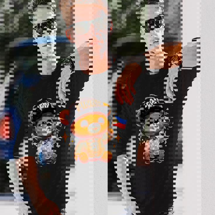 Pinoy バロン フィリピン国旗 フィリピンテディベア 長袖Tシャツ 彼への贈り物