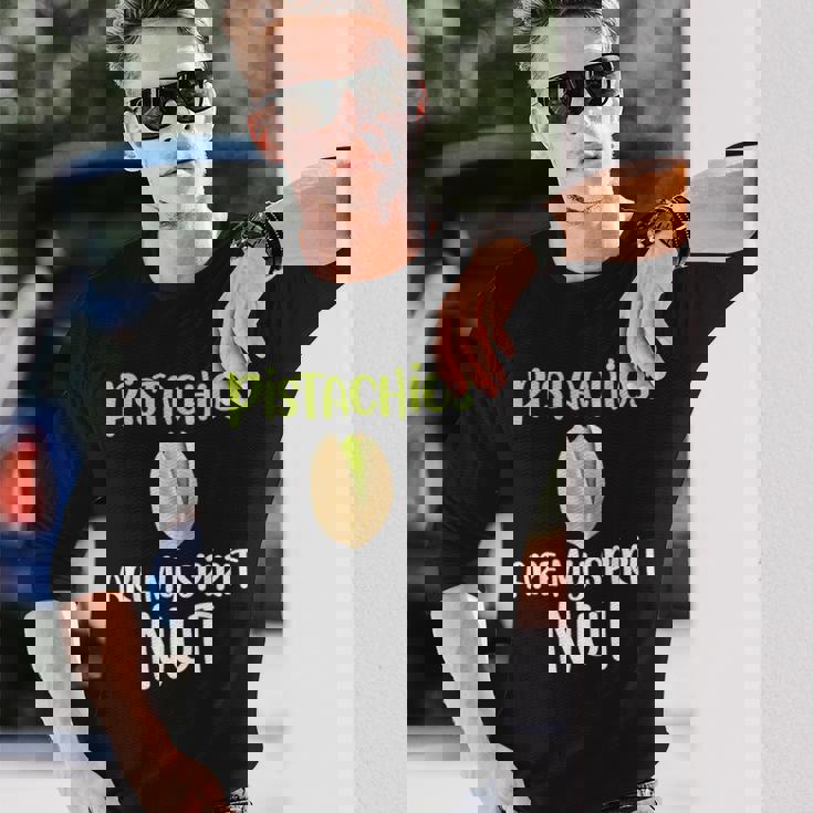 Pistachios Are Mypirit ナッツアイスクリームトッピングチョコレート 長袖Tシャツ 彼への贈り物