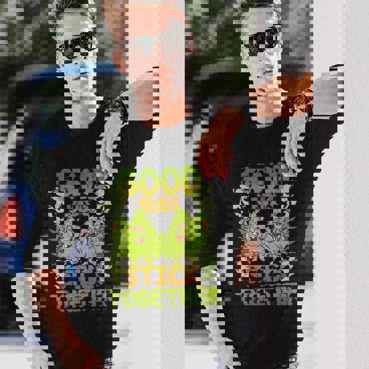 Pot Lovers マリファナ Good Budstick Together Cannabis Weed 長袖Tシャツ 彼への贈り物