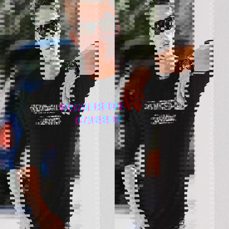 Powered By Gabber Music Festival Outfit 長袖tシャツ 長袖Tシャツ 彼への贈り物