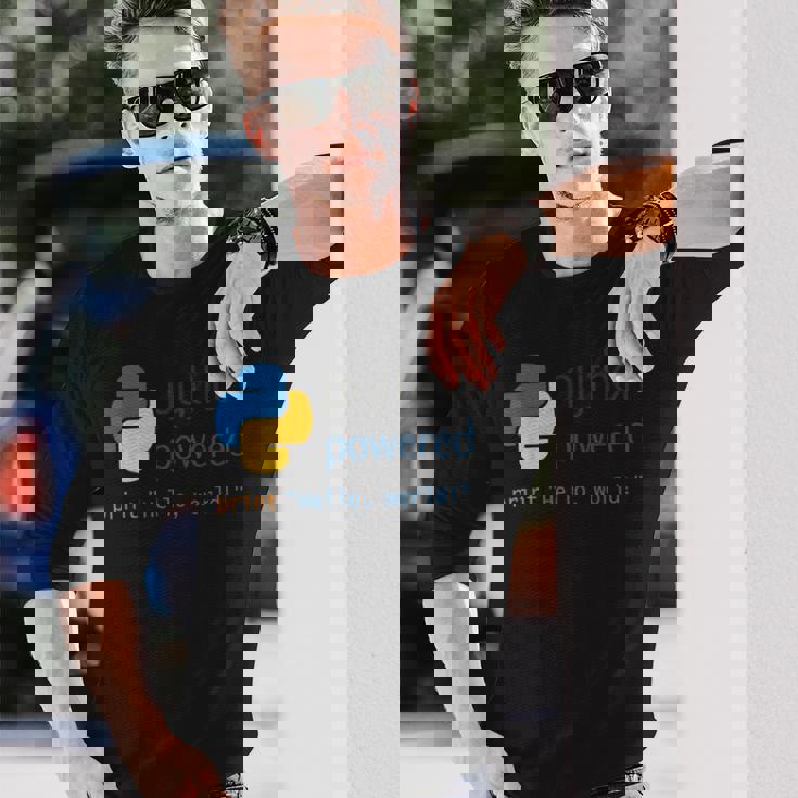 Pythonプログラマーティーコンピューター開発者 長袖Tシャツ 彼への贈り物