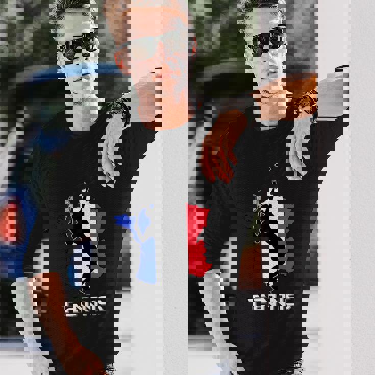 Racketports Coach フランス国旗 チーム フランス テニス 長袖Tシャツ 彼への贈り物