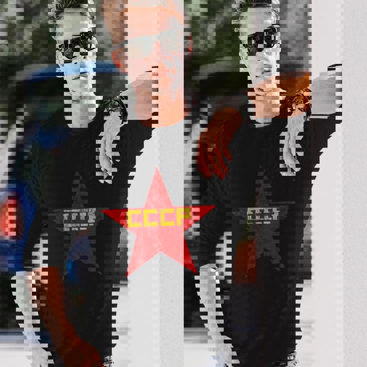 Redtar Cccp ソ連共産主義 ロシア・ソ連 長袖Tシャツ 彼への贈り物