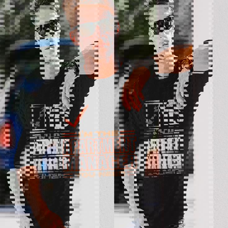 Retro Profession I'm The Apartment Manager 長袖Tシャツ 彼への贈り物