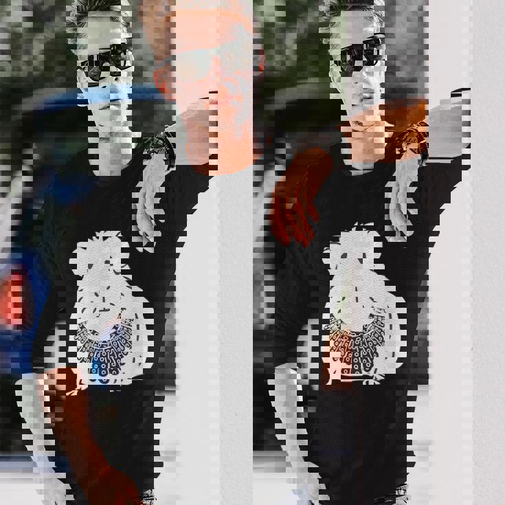 Rgbカラー付きモルモット ルース・ベイダー・ギンズバーグ 長袖Tシャツ 彼への贈り物