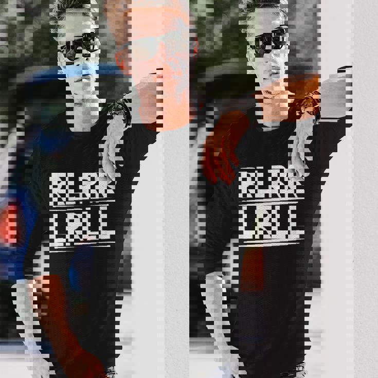 Rlrr Lrll ドラマー パラディドル ミュージシャン Rlrlrll 長袖Tシャツ 彼への贈り物