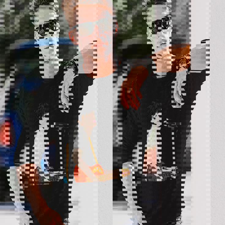 Rocker Old Rookie Original Illustration Bandman Rock 長袖Tシャツ 彼への贈り物