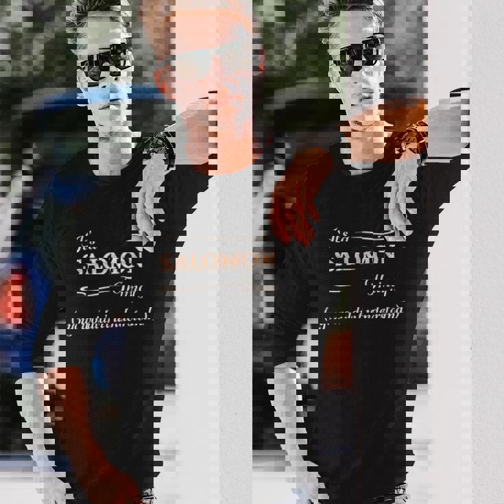 Salomonのもの、あなたにはわからないでしょう 長袖Tシャツ 彼への贈り物