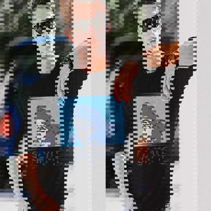 Same-サメ- 長袖Tシャツ 彼への贈り物