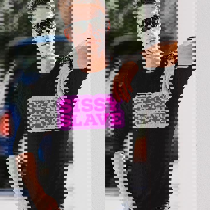 Sissylaveissification Maid Baby Kinkyissy Femboy 長袖Tシャツ 彼への贈り物