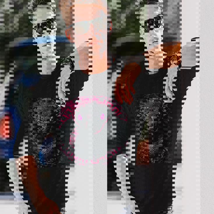 Snakes 爬虫類 動物 生き物 蛇 長袖Tシャツ 彼への贈り物