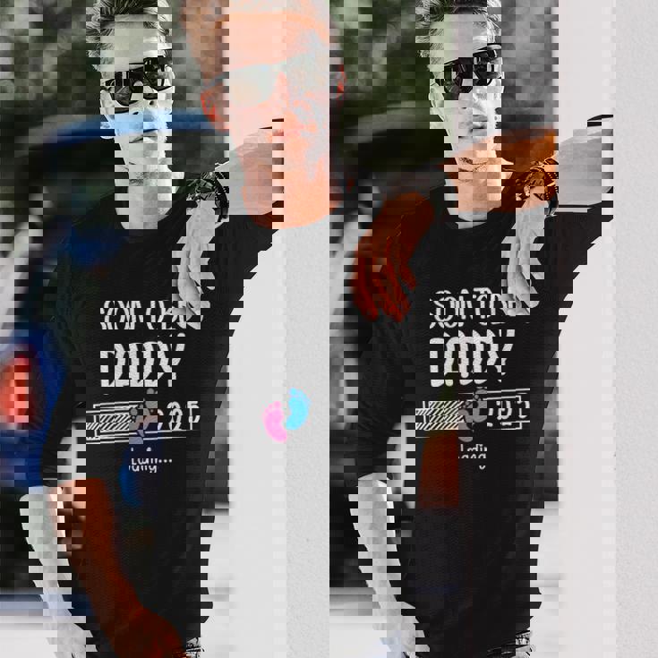 Soon To Be Daddy 2025 Loading Father First Time Dad Est 2025 長袖Tシャツ 彼への贈り物