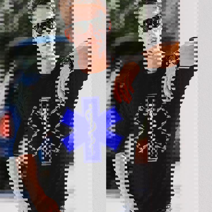 Star Of Life Rod Of Asclepius Emt Ems パラメディック メディック 長袖Tシャツ 彼への贈り物