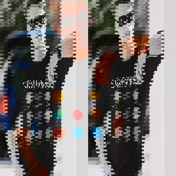 Stem キッズ ボーイズ ガールズ 幼児 太陽系 宇宙惑星 長袖Tシャツ 彼への贈り物