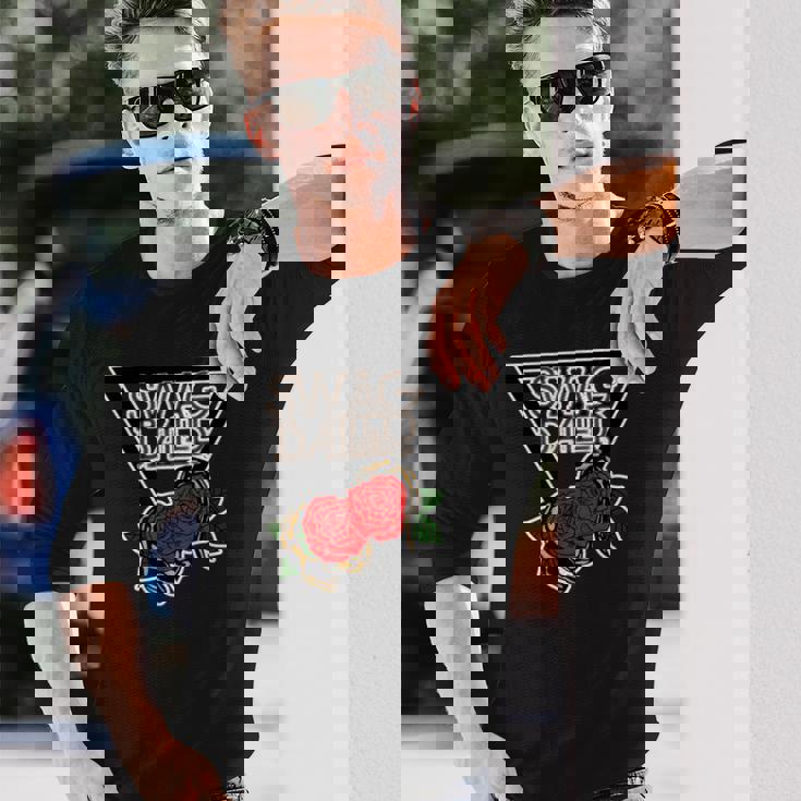 Swag Baller ロゴt白枠 長袖Tシャツ 彼への贈り物