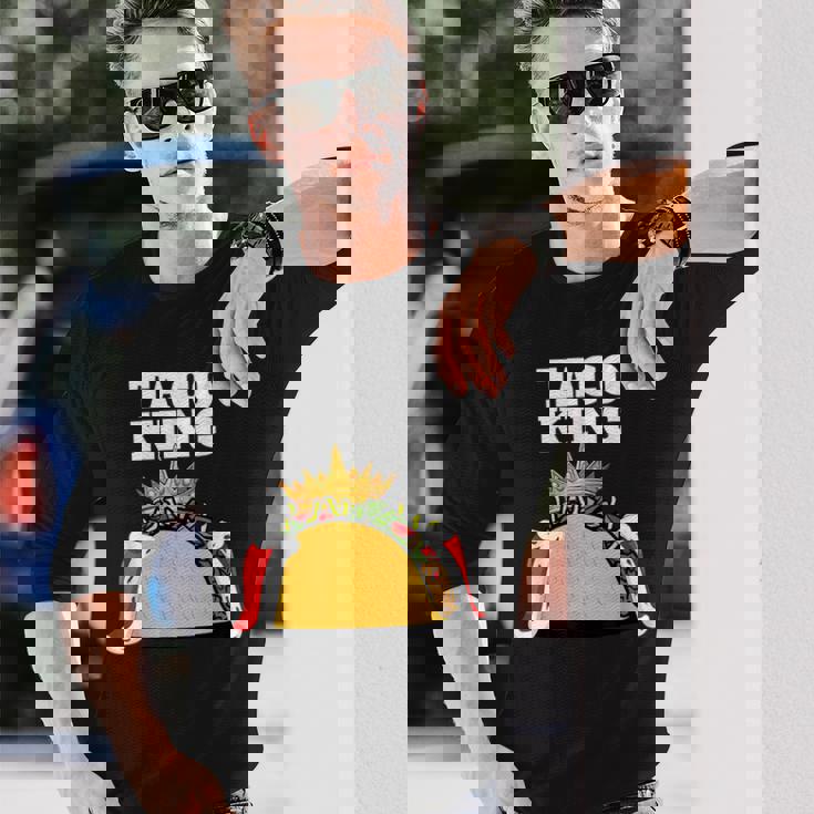 Taco King シャツ タコス愛好家用 長袖Tシャツ 彼への贈り物