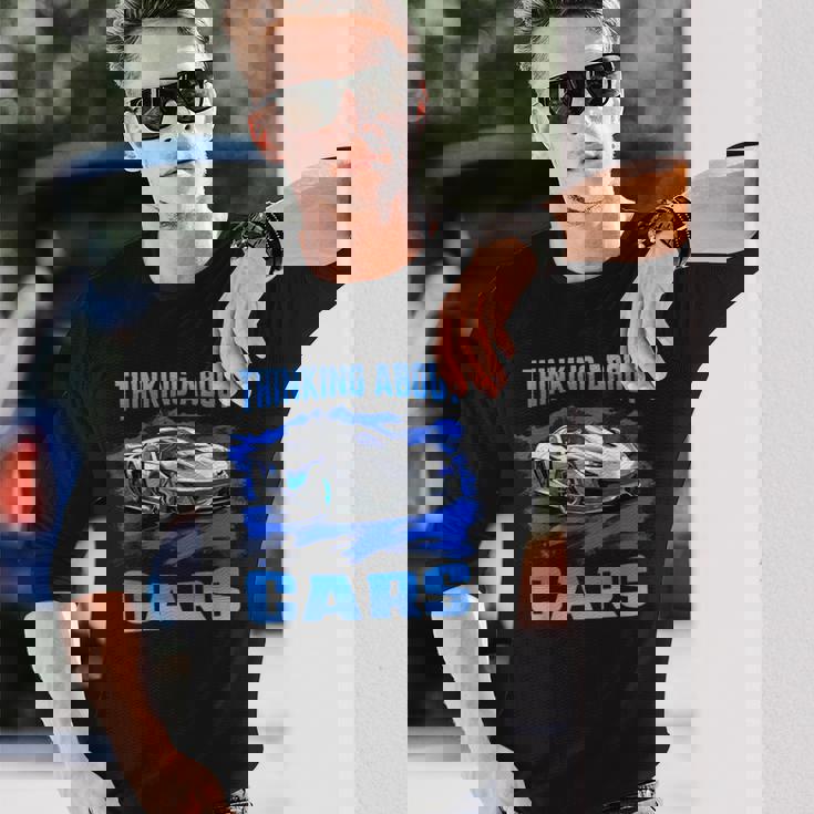 Thinking About Cars スー スポーツカー エキゾチック コンセプト ボーイズ 長袖Tシャツ 彼への贈り物