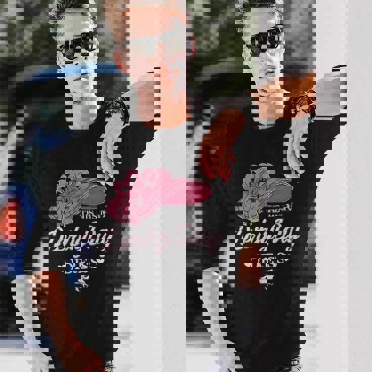 This Is My Derby Dayドレス 面白い競馬衣装 長袖Tシャツ 彼への贈り物