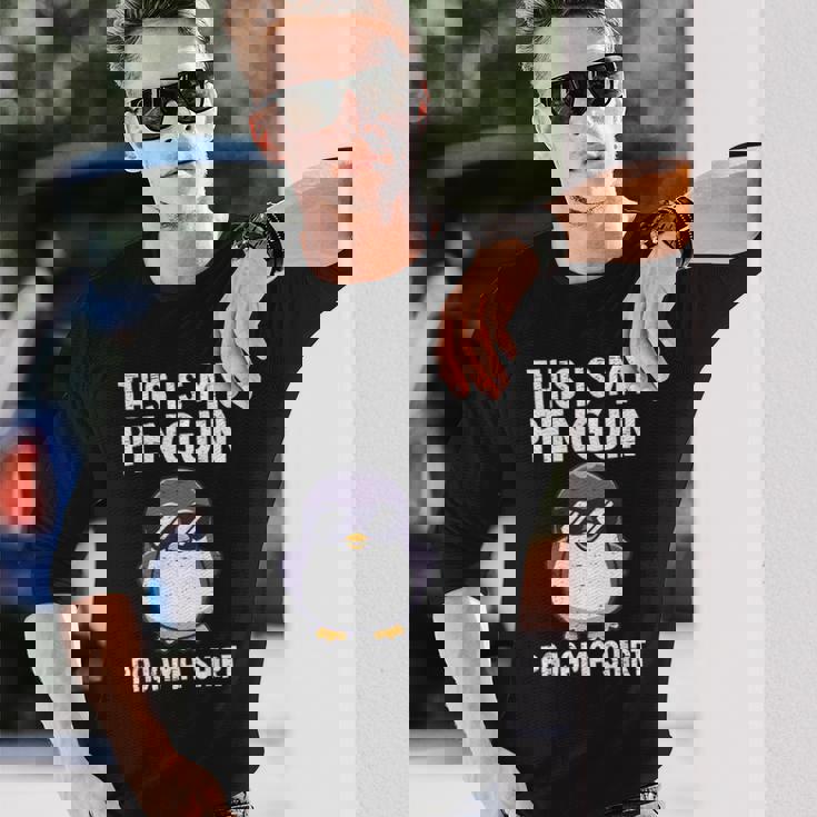 This Is My Penguin パジャマ シャツ キッズ ボーイズ ペンギン好き 長袖Tシャツ 彼への贈り物