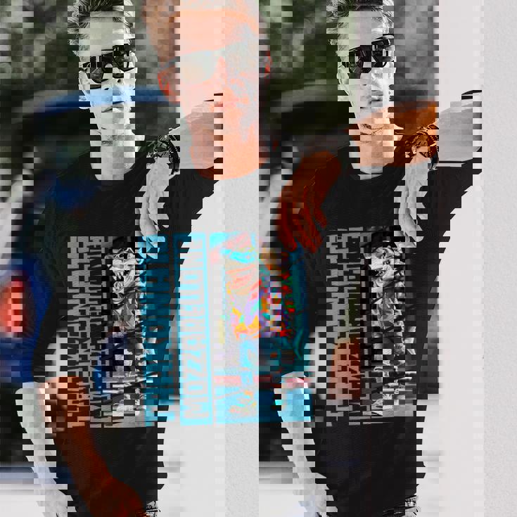 Trakonato Mozzarellone ブレインレッドトララサメ 面白い 長袖Tシャツ 彼への贈り物