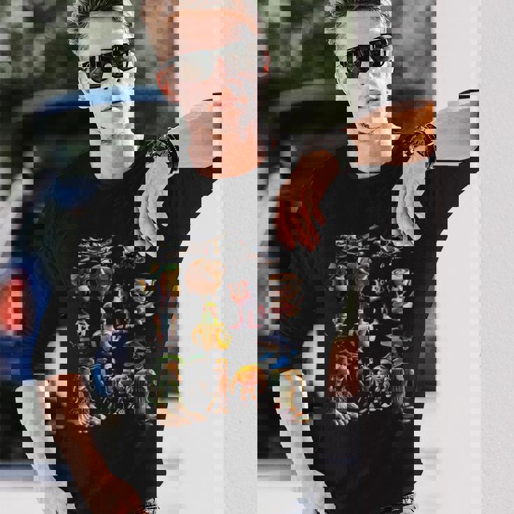 Tralalero トラララ ボンバルディーノ クロコディロ イタリアン ブレイン ミーム 長袖Tシャツ 彼への贈り物