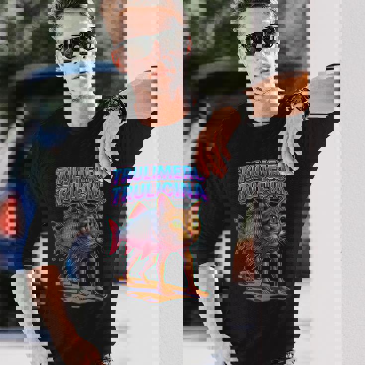 Trulimero Trulicina イタリアンブレインロットミーム 長袖Tシャツ 彼への贈り物