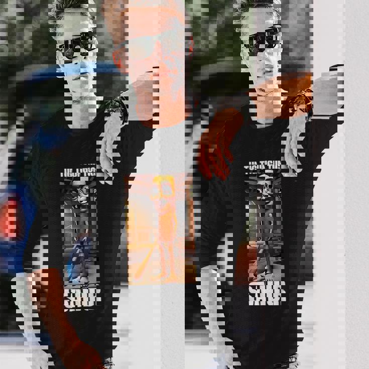 Tung Tung Tungahur Italian Brainrot Meme 長袖Tシャツ 彼への贈り物