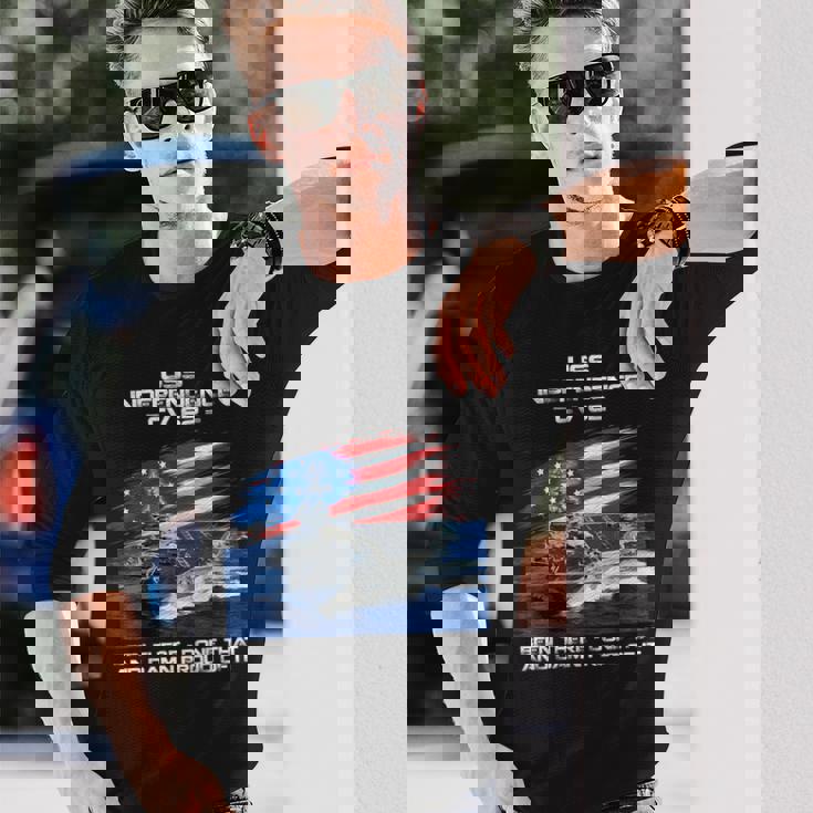 Uss インデペンデンス Cv 62 空母 退役軍人 アメリカ国旗 長袖Tシャツ 彼への贈り物