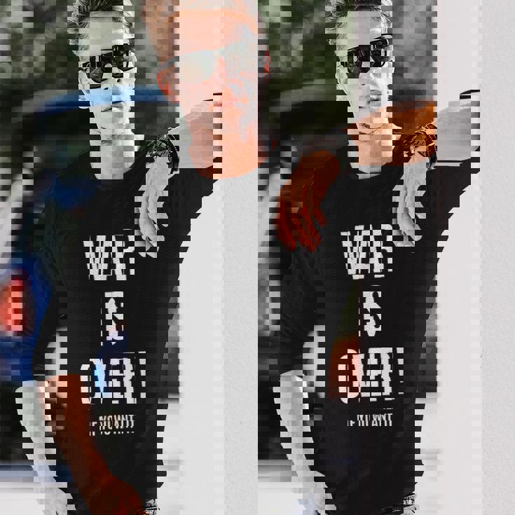 War Is Over If You Want It 長袖Tシャツ 彼への贈り物