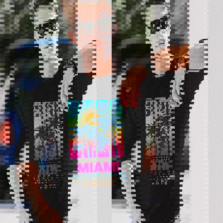Wear Miami Florida Miami Colorfulunrise Graphic 長袖Tシャツ 彼への贈り物