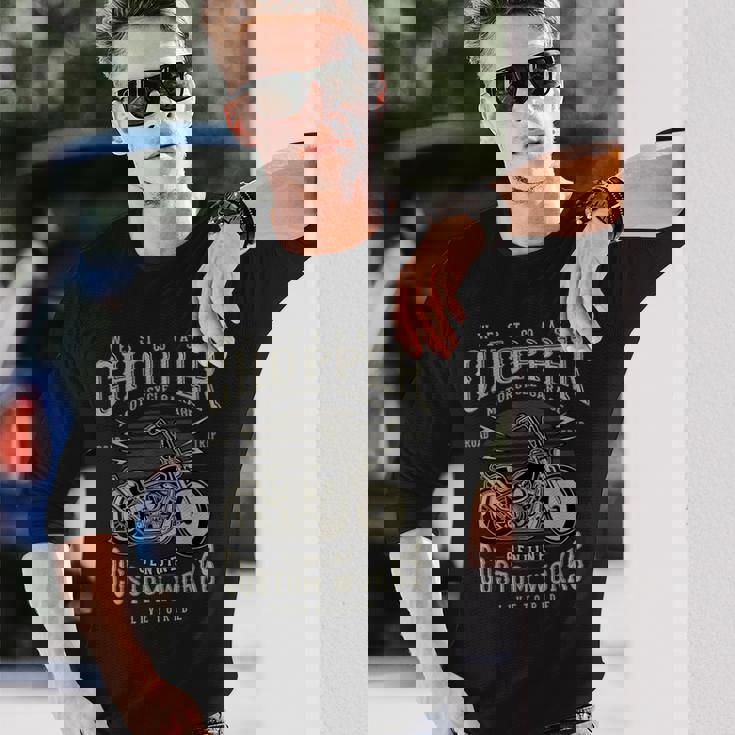 West Coast Chopper オートバイtシャツ 長袖Tシャツ 彼への贈り物