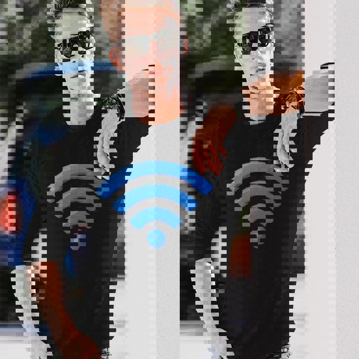 Wi Fiignal、Wi Fiシャツ、インターネット信号、インターネットwi-Fi 長袖Tシャツ 彼への贈り物