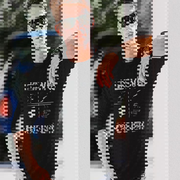 Wifiを減らしニーファイを増やすlds宣教師とミームの贈り物 長袖Tシャツ 彼への贈り物