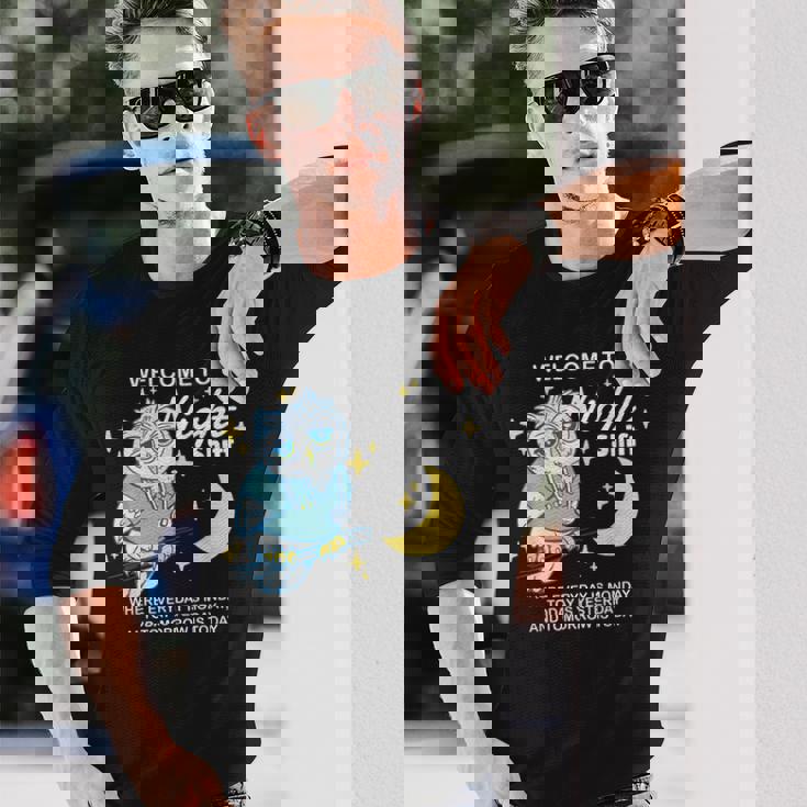 Willkommen Zur Nacht Arbeit Wo Jeder Tag Ein Monday Ist 長袖Tシャツ 彼への贈り物