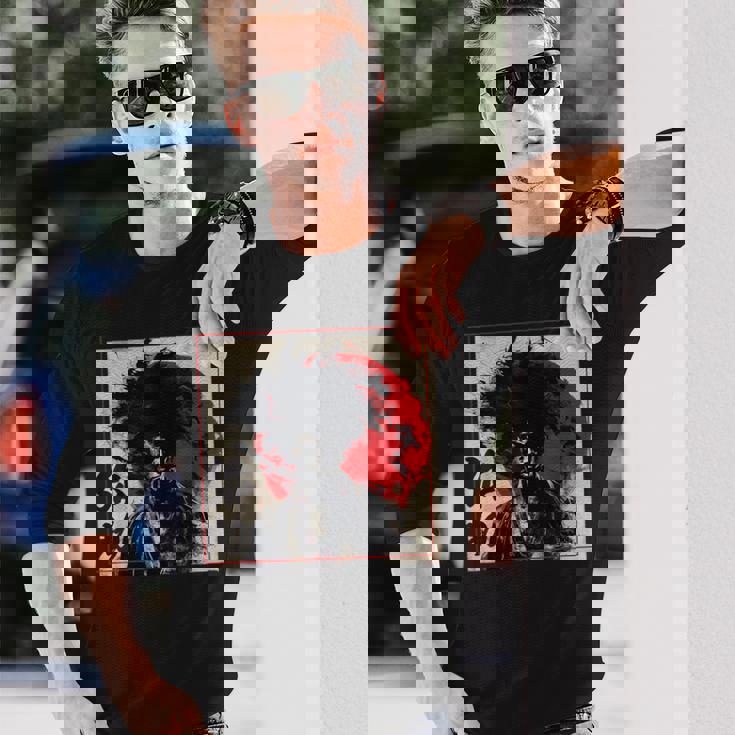 Yasuke アフロサムライ 七徳 武士道コード 長袖Tシャツ 彼への贈り物